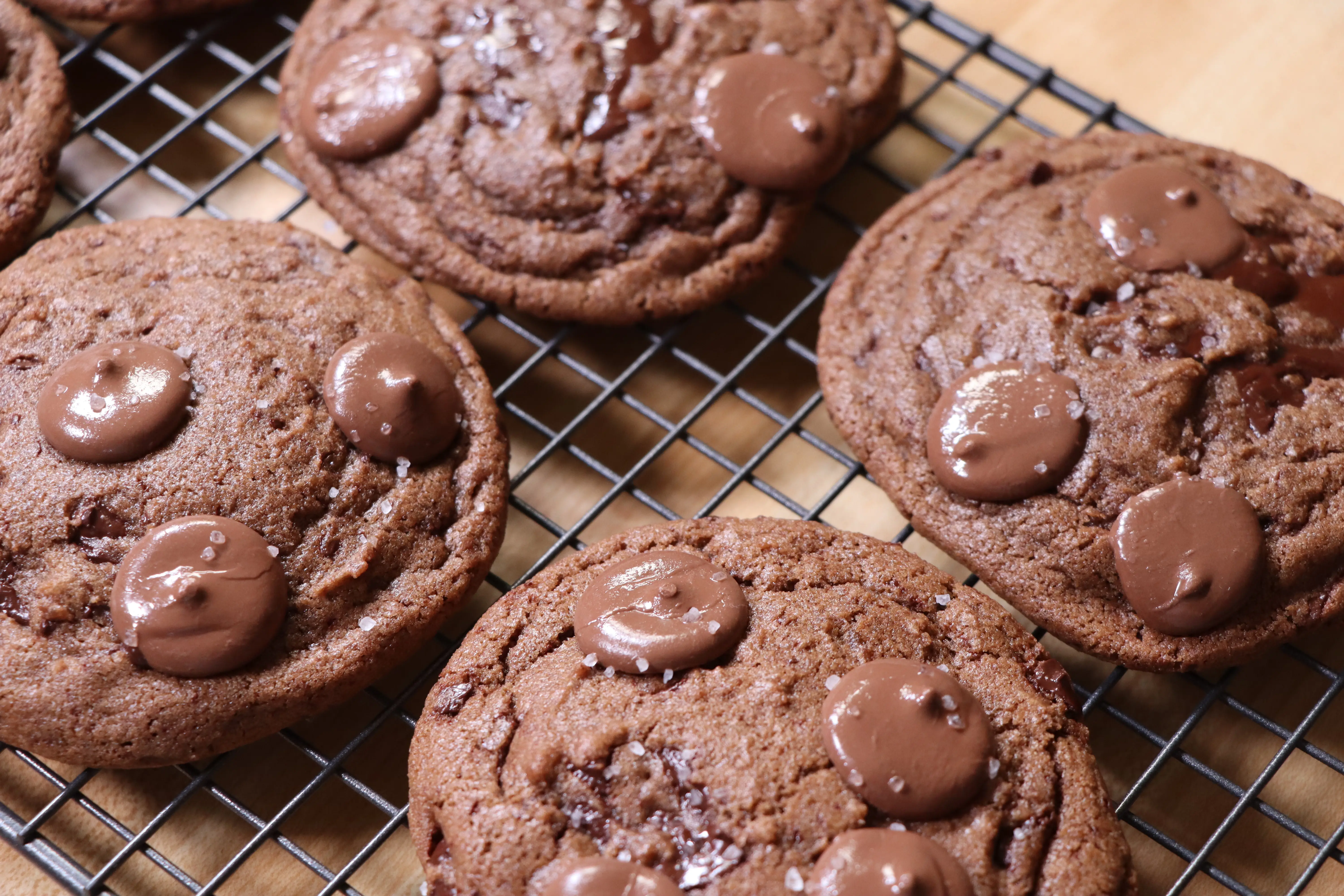 Fudgy Double Chocolate Espresso Cookies